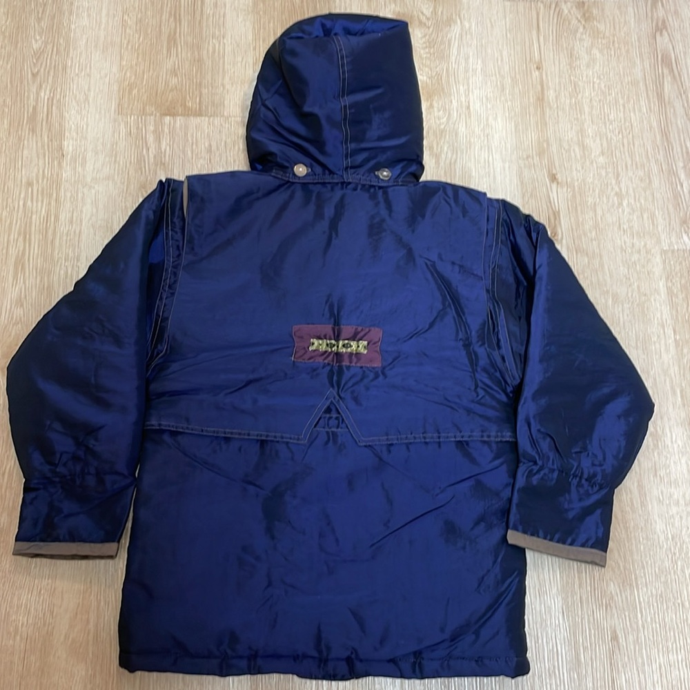 VTG Rothschild Storm Stopper Faux Fur Trimmed Hooded Girls 7/8 Jacket Unique - Picture 9 of 9